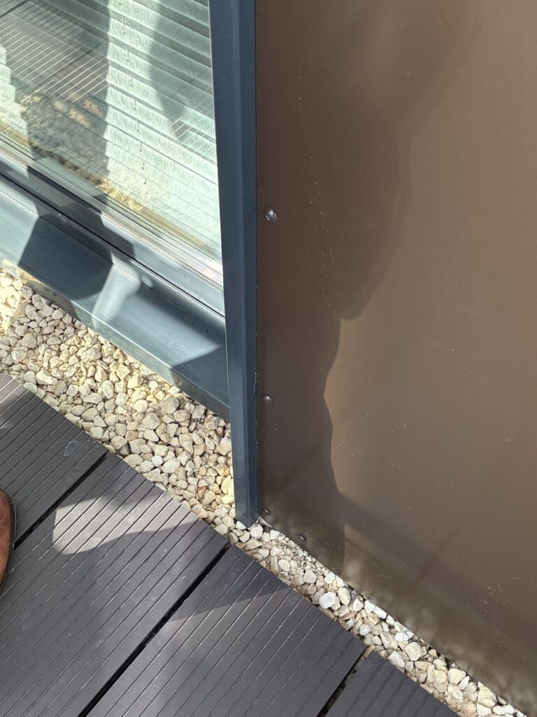 New cladding with aluminium balcony decking at City Reach, Aldgate